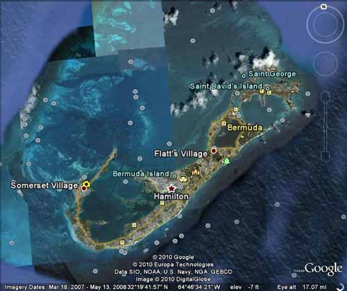 Google Map of Bermuda